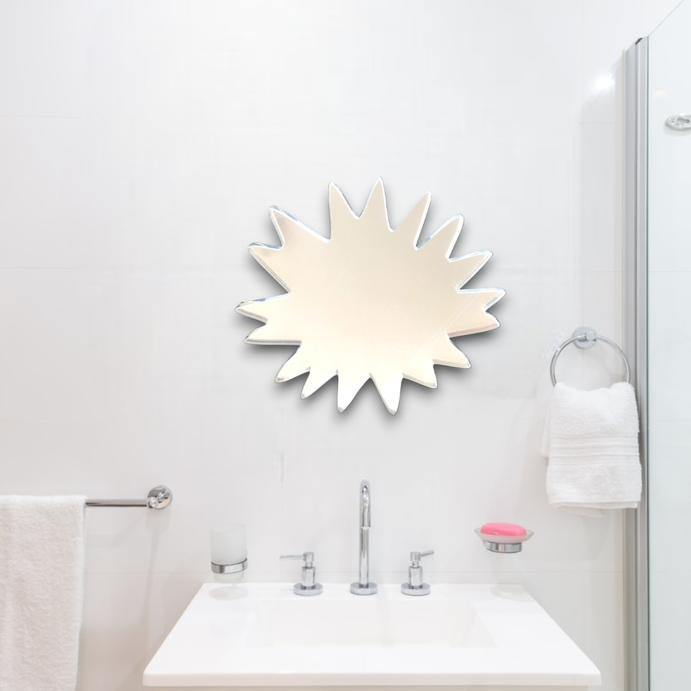 Pow Shaped Acrylic Mirrors - Bespoke Sizes & Engraving Services