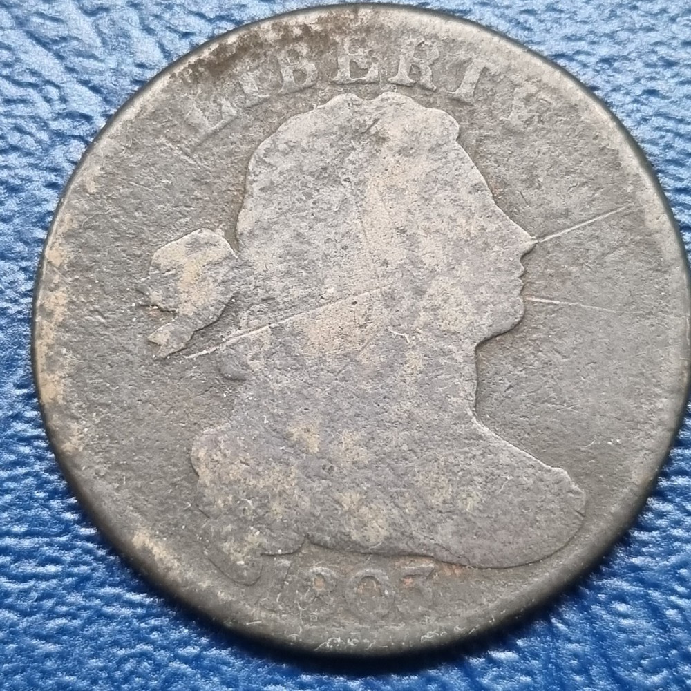 1803 Draped Bust Large Cent 1c Early Copper Coin Nicely Circulated #71297