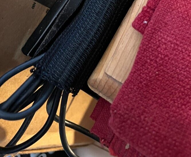 THREE (3) Braided Tech Wrap-A-Round Cable Sleeving ~ Black ( 10 inch )