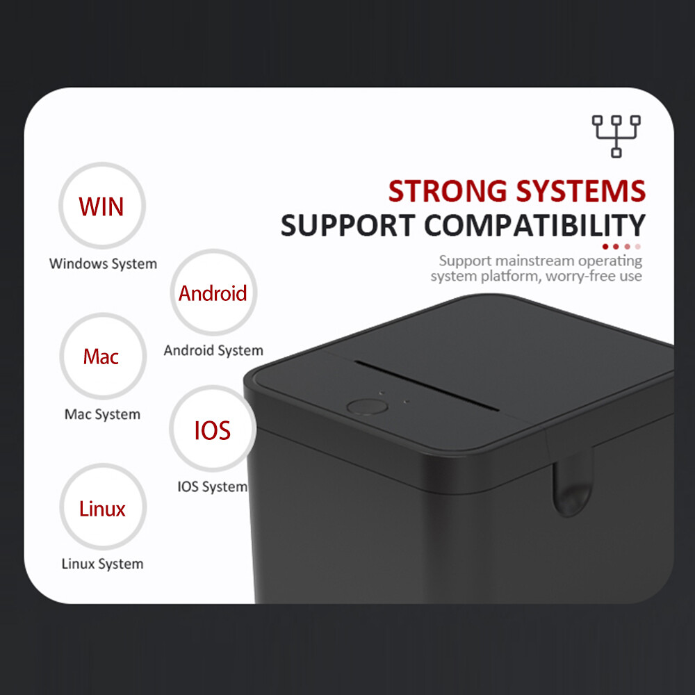 58mm Receipt Printer POS Printer USB+ Desktop Direct Thermal Printing V2D2