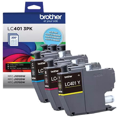 Brother Genuine LC401 / LC401XL Ink Cartridge MFC-J1010DW MFC-J1012DW MFC-J1170D