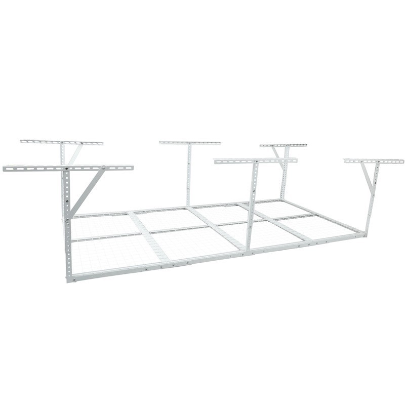 3ft x 8ft Overhead Garage Storage Rack Adjustable Mounted Ceiling Storage Rack