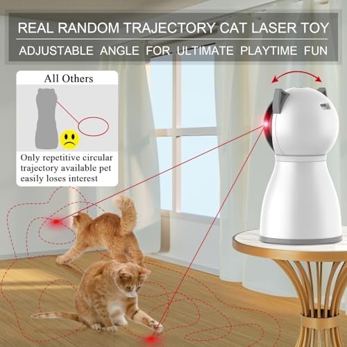 Automatic Cat Laser Toy Motion Activated Rechargeable Random Trajectory USB