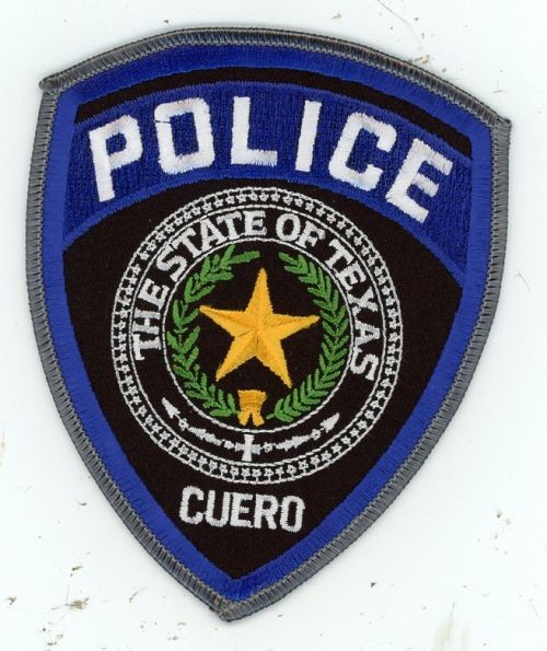 TEXAS TX CUERO POLICE NICE SHOULDER PATCH SHERIFF