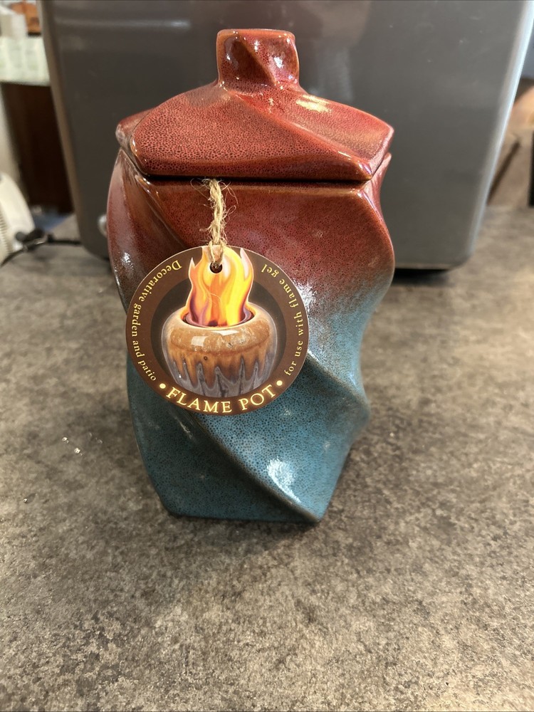 Pottery table top gel fire burner