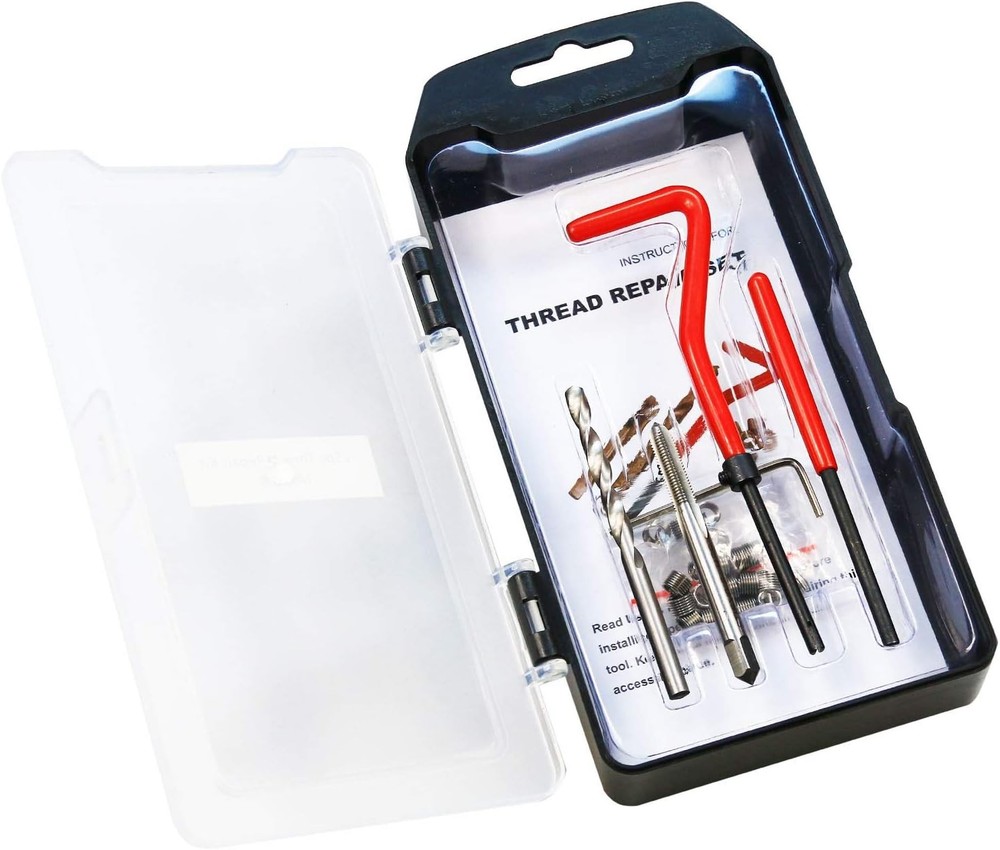 Repair Kit, M5 x 0.8 mm Thread Insert Kit Compatible Hand Tool Set for Auto Repa