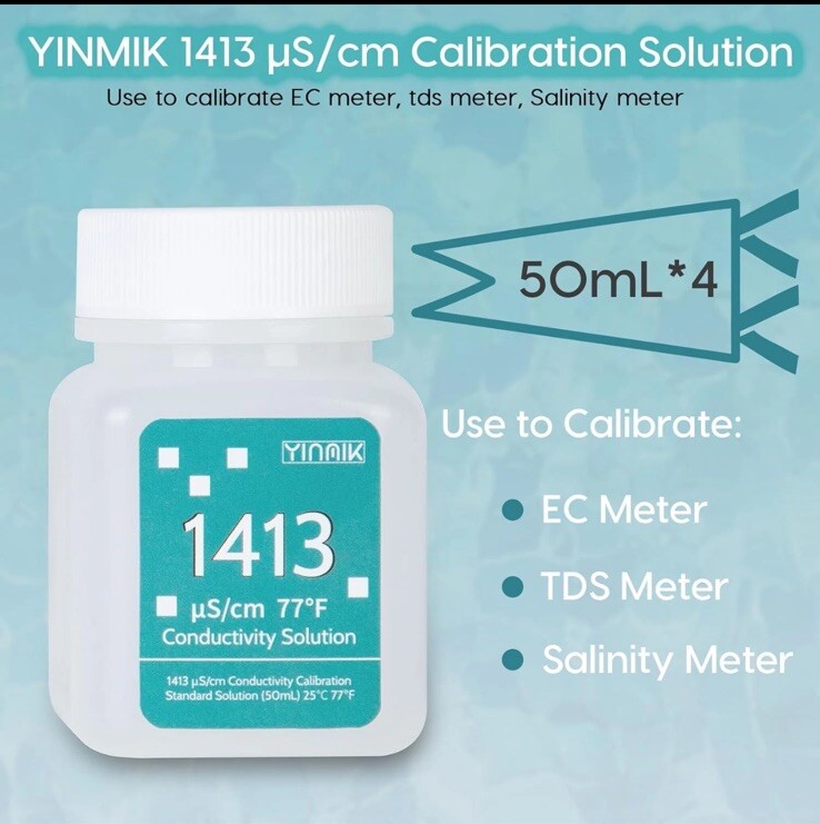 1413 μS/cm Calibration Solution, Conductivity Salt Standard Buffer Solution...