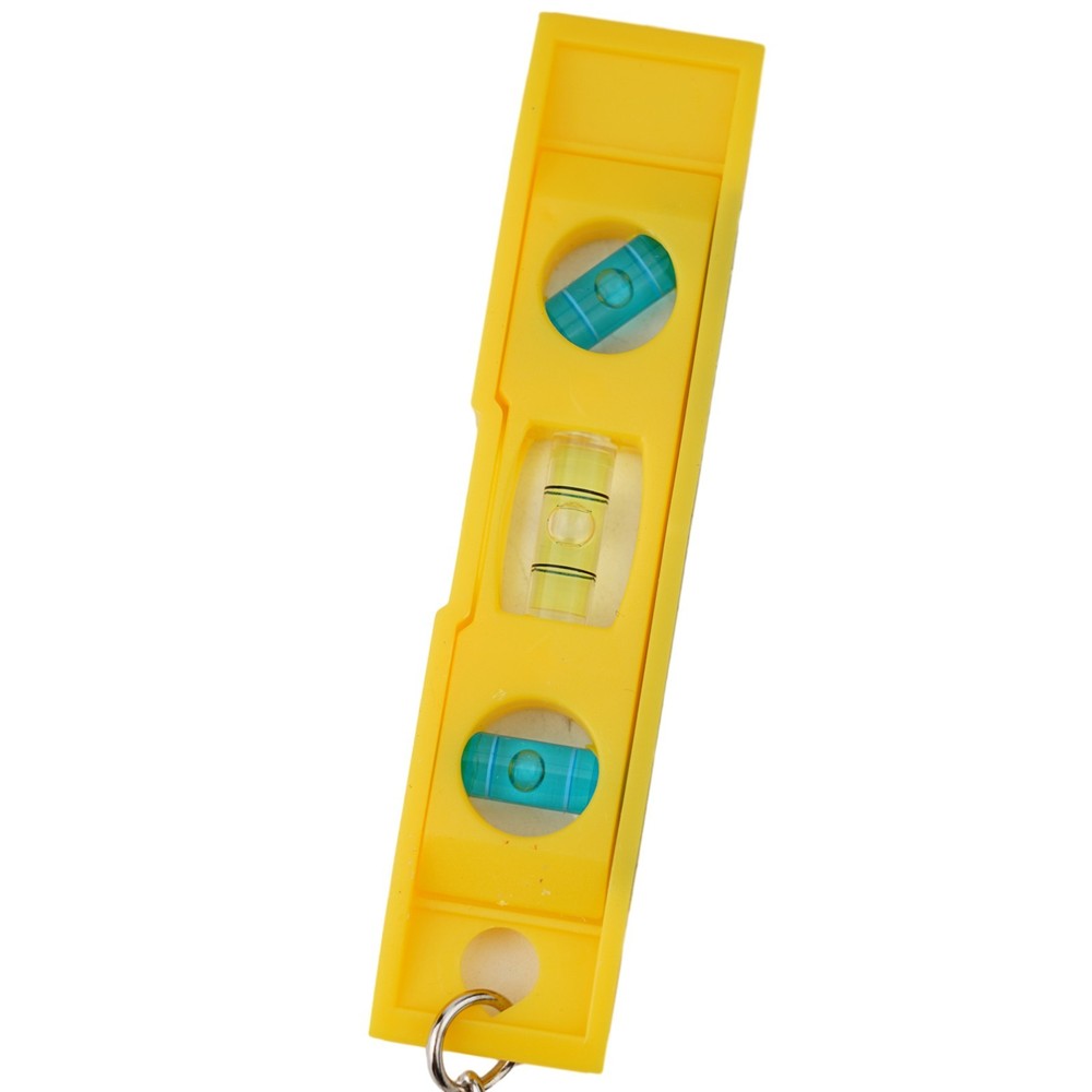 Small Magnetic Level Linear Bubble Level with Keychain for Easy Hanging