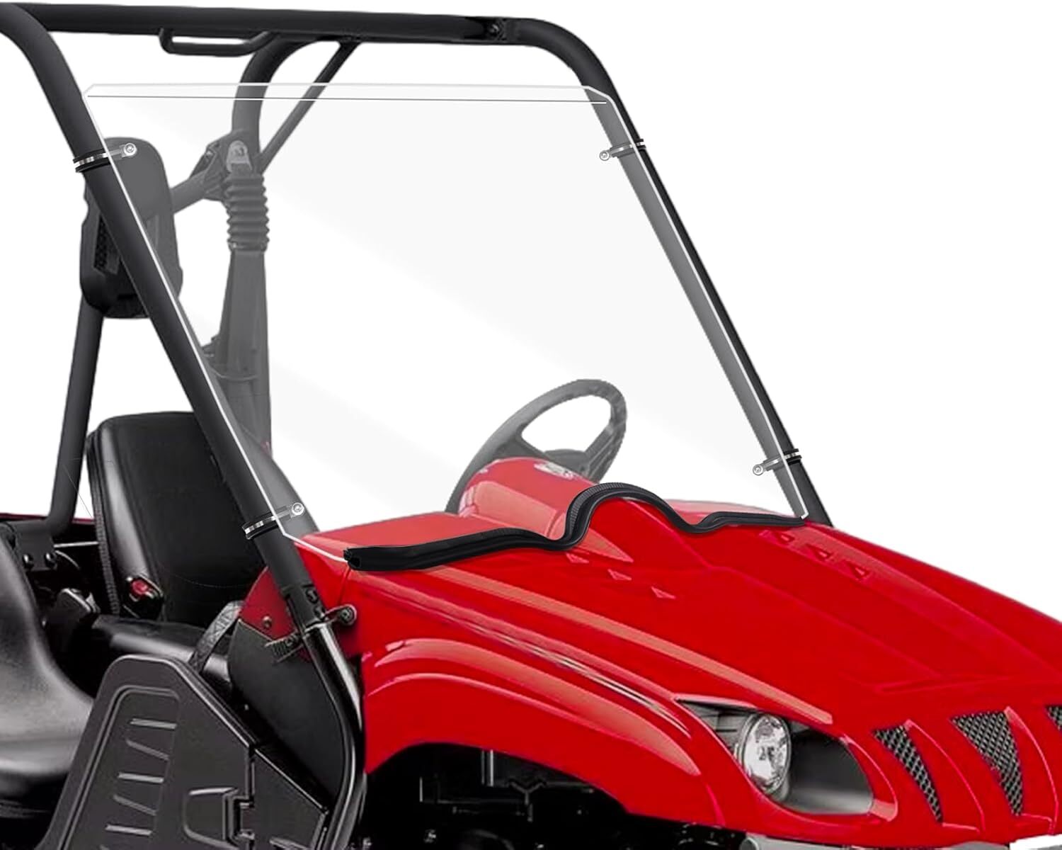 Full Front Windshield Scratch Resistance For Yamaha Rhino 450 660 700 2004-2013