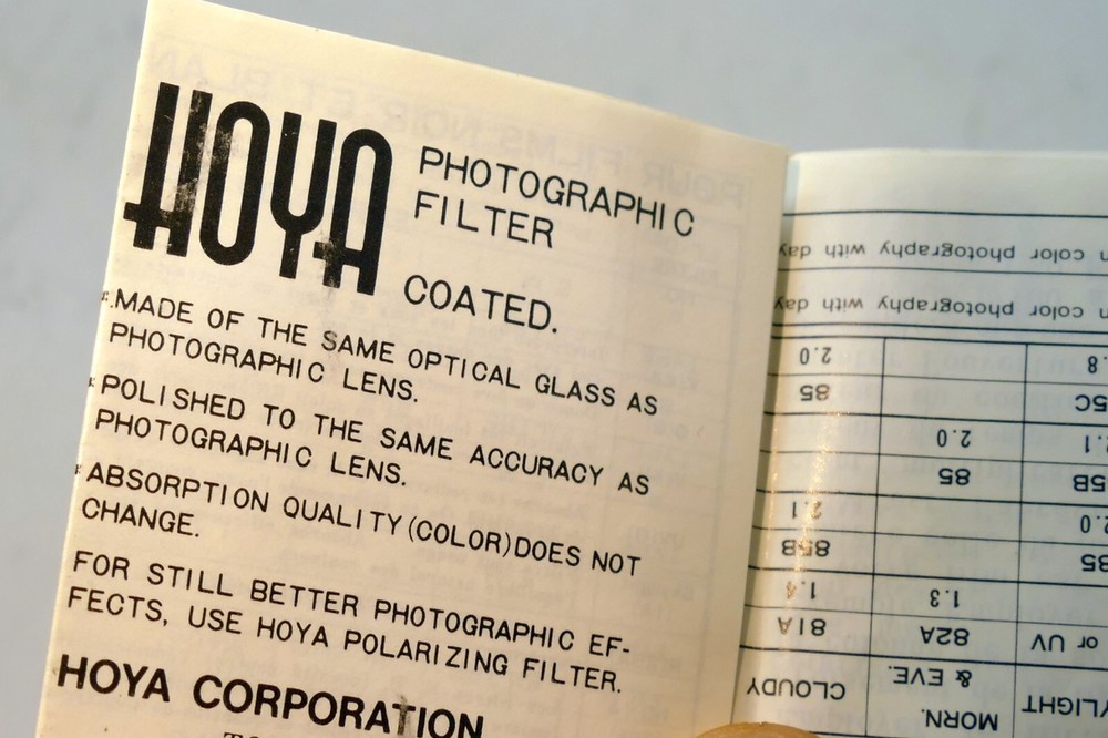 Tiffen Filter System Guide Brochure product list