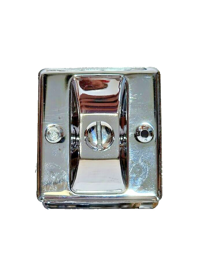 Pocket Door Privacy Lock Prime-Line Chrome (Open Box)