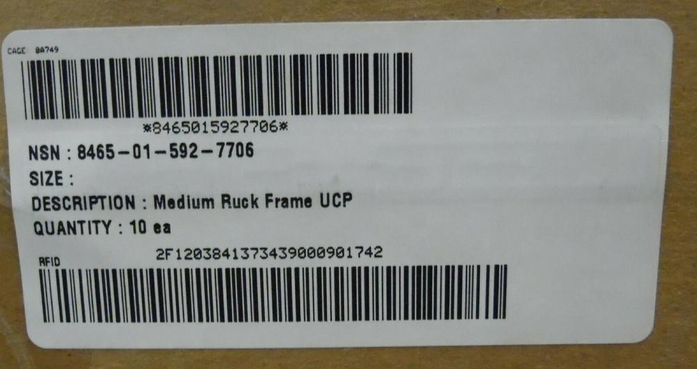 MOLLE Medium Pack Frame Foliage Green USGI New from Original Case USGI