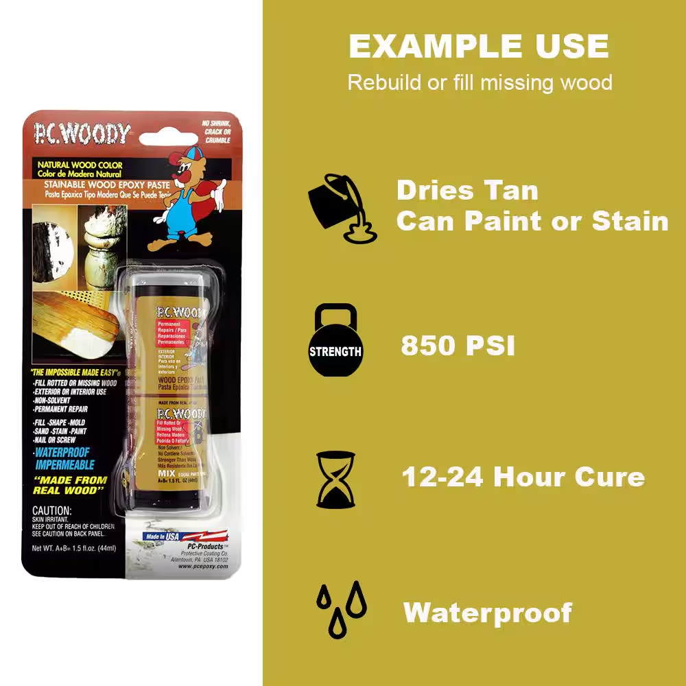 6 Oz. Pc-Woody Wood Epoxy Paste