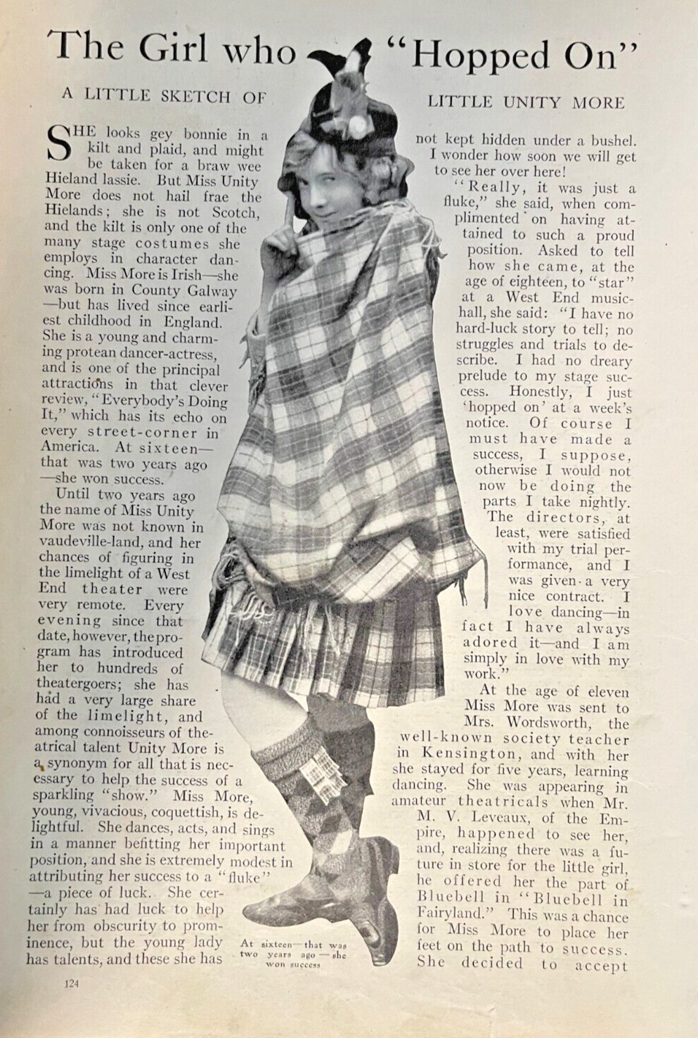 1912 Actress Unity More illustrated