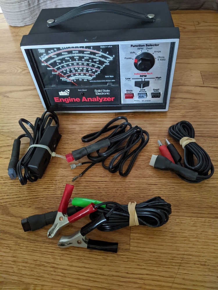 Vintage Sears Engine Analyzer; Sears Timing Light & Remote Starter Switch; Etc.