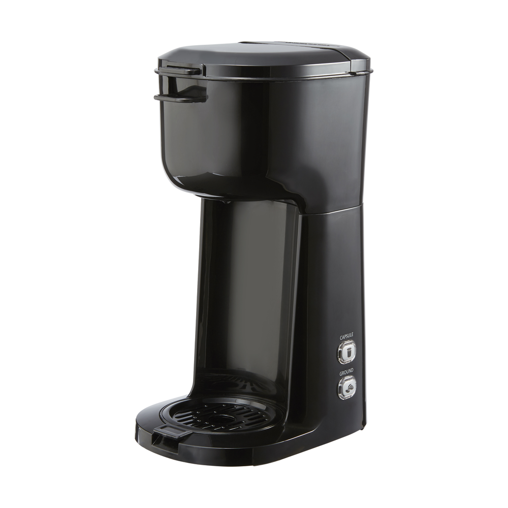 Single Serve Coffee Maker Dual Brew K Cup Capsule Ground Coffee Compact Design