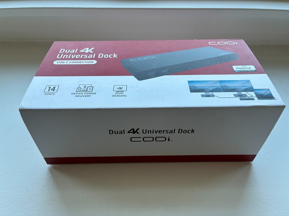 Codi A01200 Dual 4K Universal Docking Station A01080 (Open Box)