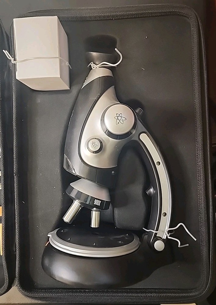 MICROSCOPE MACRO VIEW EDU Science 900x COMPLETE SET & CARRYING CASE