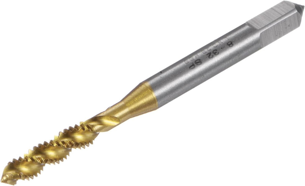 Spiral Flute Thread Taps, 10-24 UNC 2B Screw Threading Tap, Titanium Coated 6542