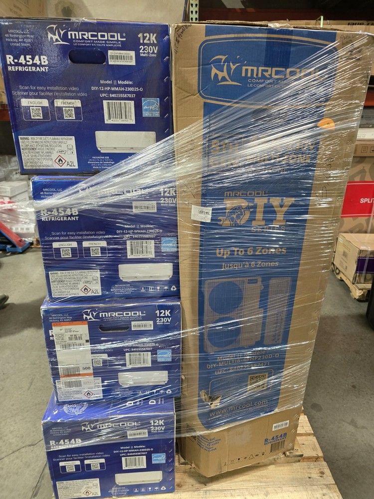 MRCOOL DIY 48K 5th Gen 4 Zone Mini Split System 4x12K + Lines R454B