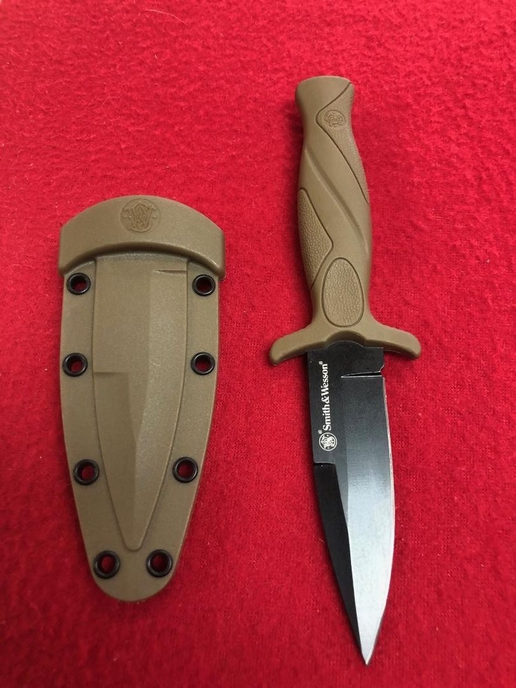 SMITH & WESSON HRT BOOT KNIFE TAN (NLG056378)