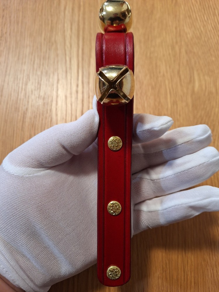 Red Leather Hand Bells