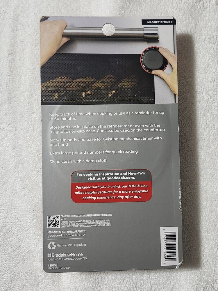 GoodCook Touch Magnetic Kitchen Timer 60-Minute 4-Pack Bundle