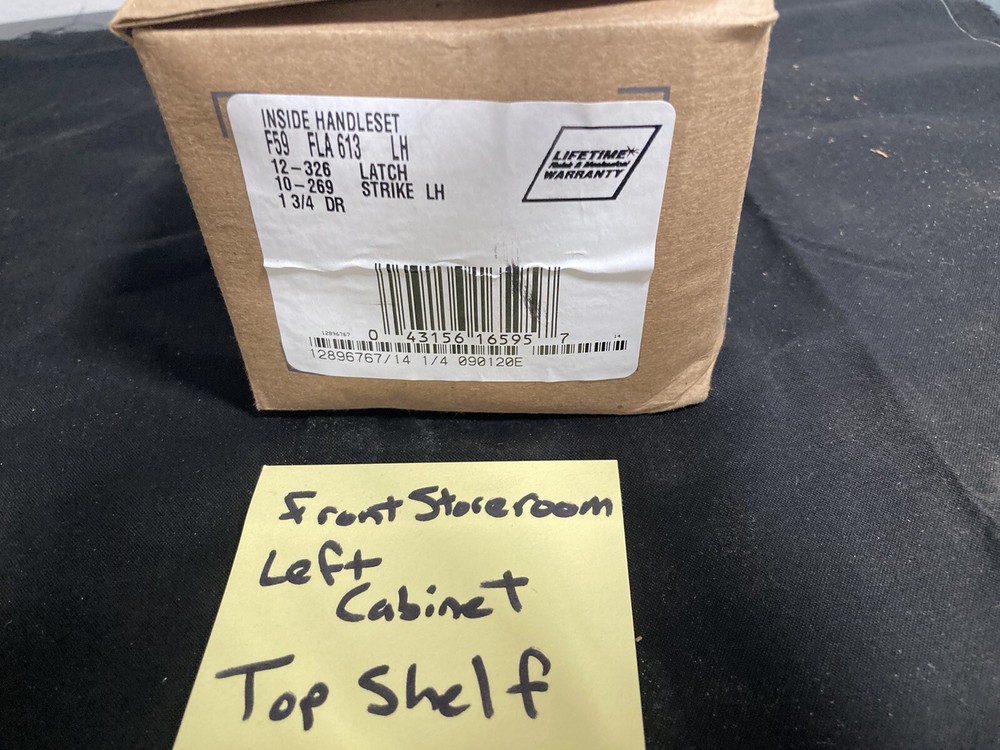 schlage inside handleset F59 FLA613 LH ***read Description ***