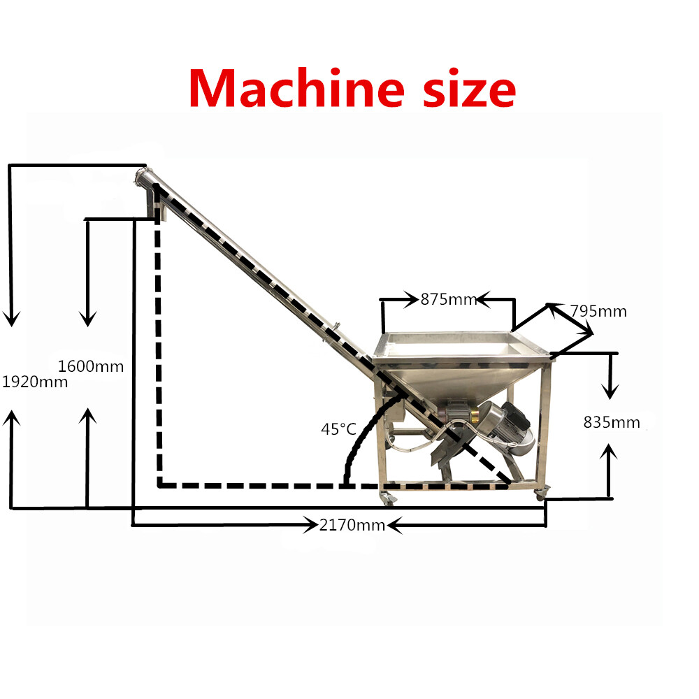 DS-3 Automatic Flour Feeding Machine Flour Auger Screw Feeder Elevator for DF-A