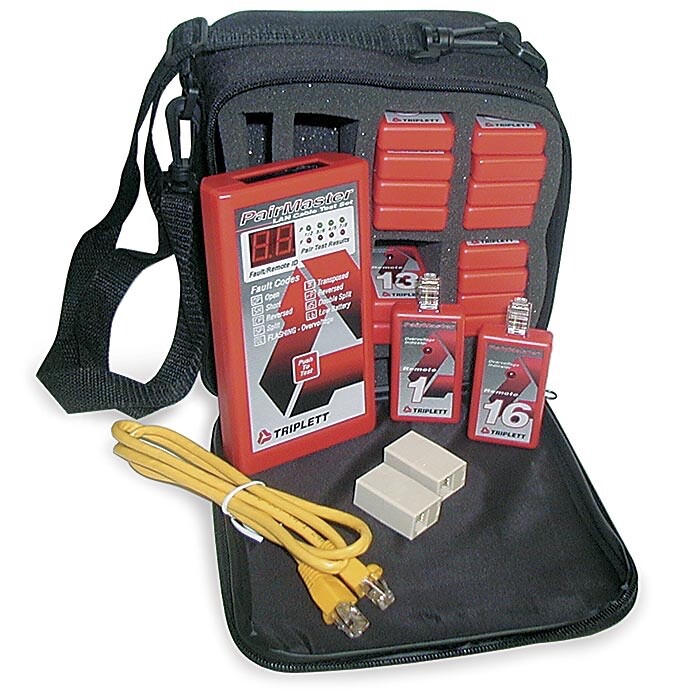 NEW Triplett Pairmaster Tester Kit w/ 16 Remotes - P/N 3241 Datacom Testing