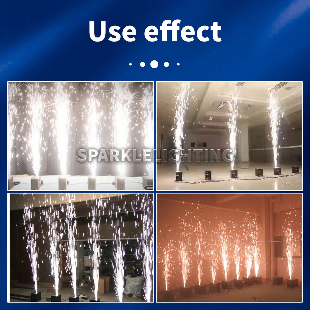 750W Cold Spark Machine DMX Sparkler Firework Wedding DJ Show Event Stage Effect