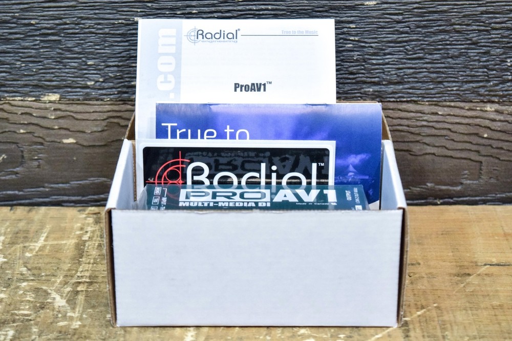 Radial Engineering ProAV1 Multi-Media DI Versatile Passive Multimedia Direct Box