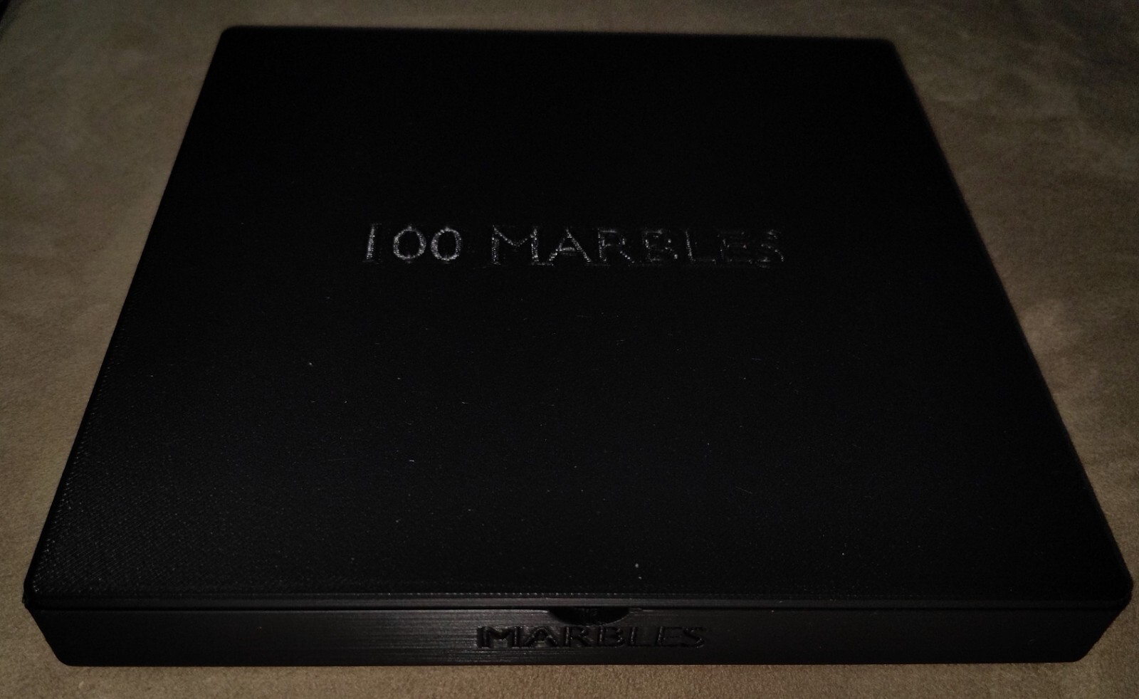 NO MARBLES - 100x 20mm Marbles Display Storage Sorting Tray Case