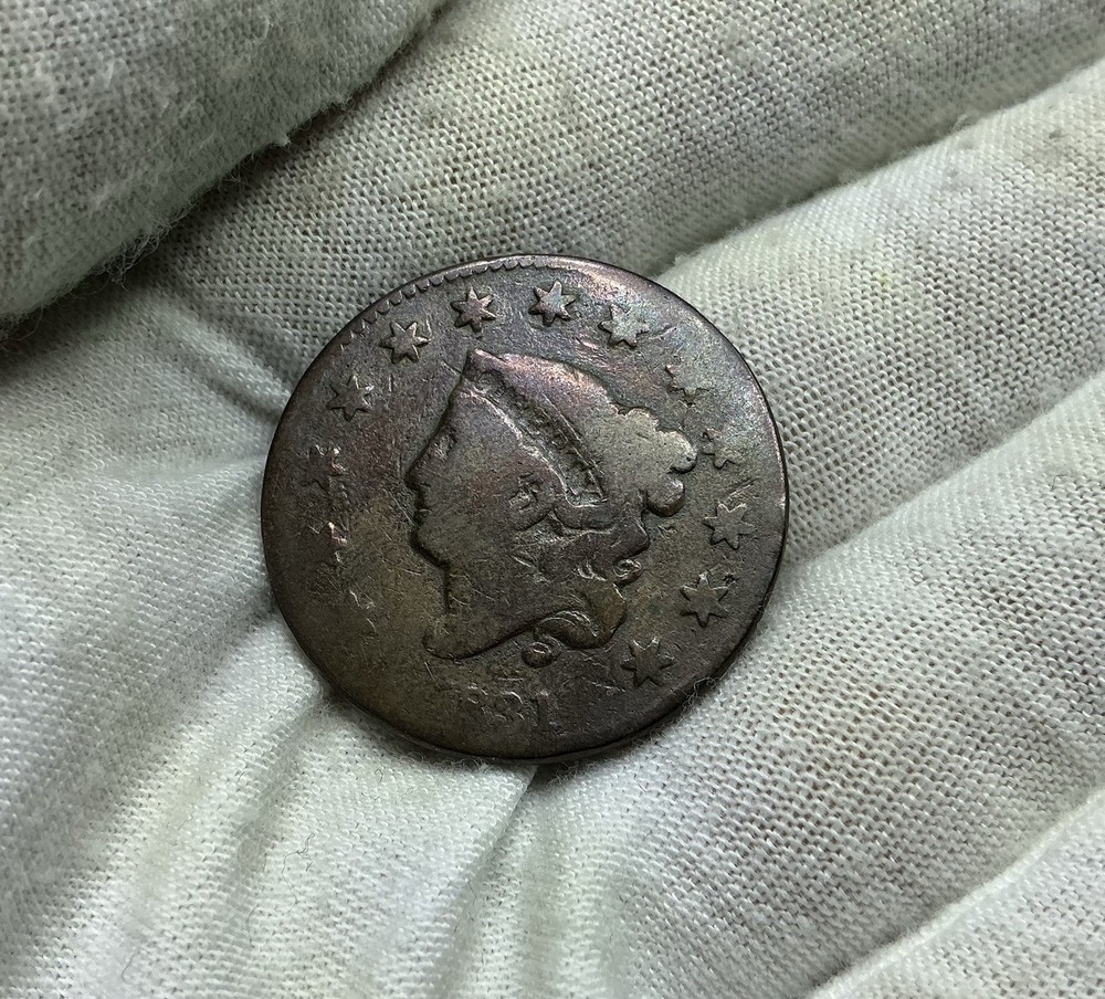 1831 Cornet Head Copper Large Cent Coin P302