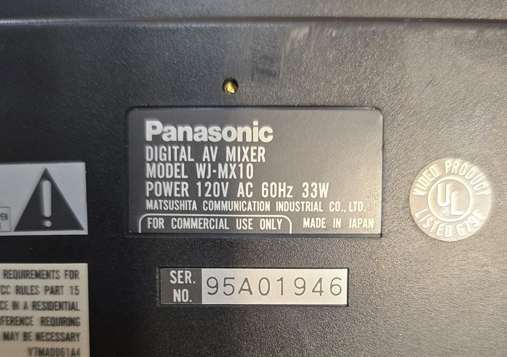 Panasonic Digital AV Mixer WJ-MX10