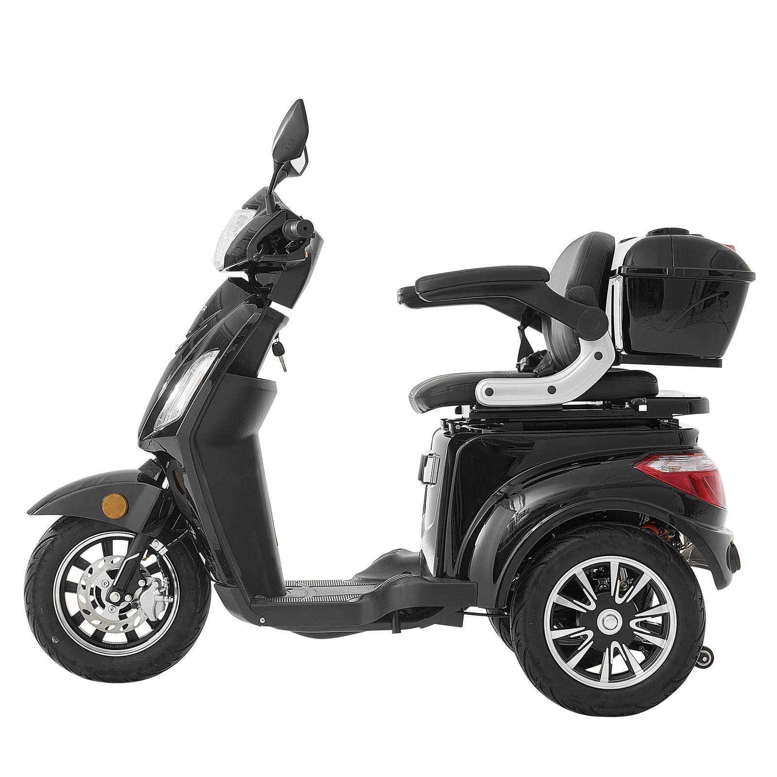 Uimoso Heavy-Duty 3-Wheel Mobility Scooter 21.5-Mile Range, 3-Speed, 500lbs Load