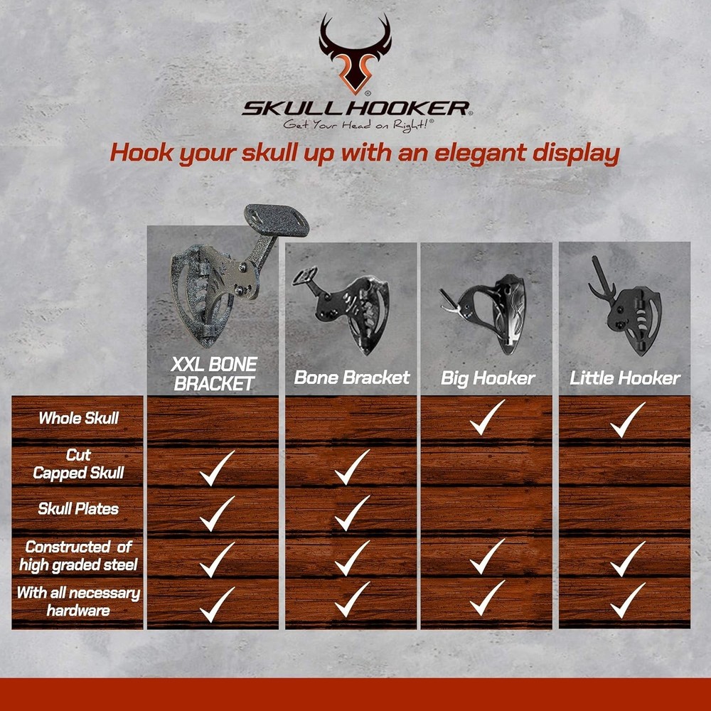 Quick-Install XXL Bone Bracket for Antlers – Professional Trophy Mounting