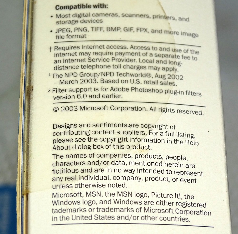 Microsoft Picture It! Photo Premium Version 9.0 For Windows w User's Guide & CD