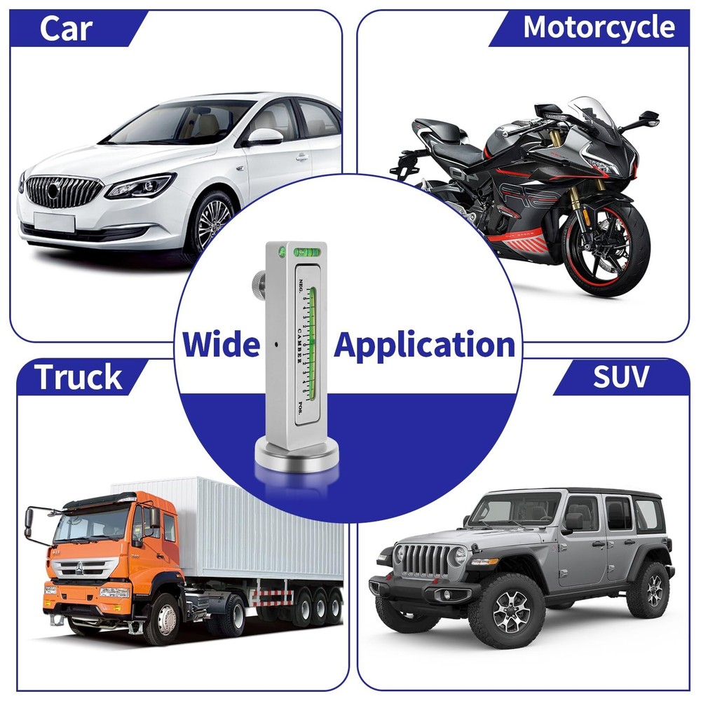 Adjustable Gauge Tool, Wheel Camber, Caster Pillar and Wheel Alignment Tools for