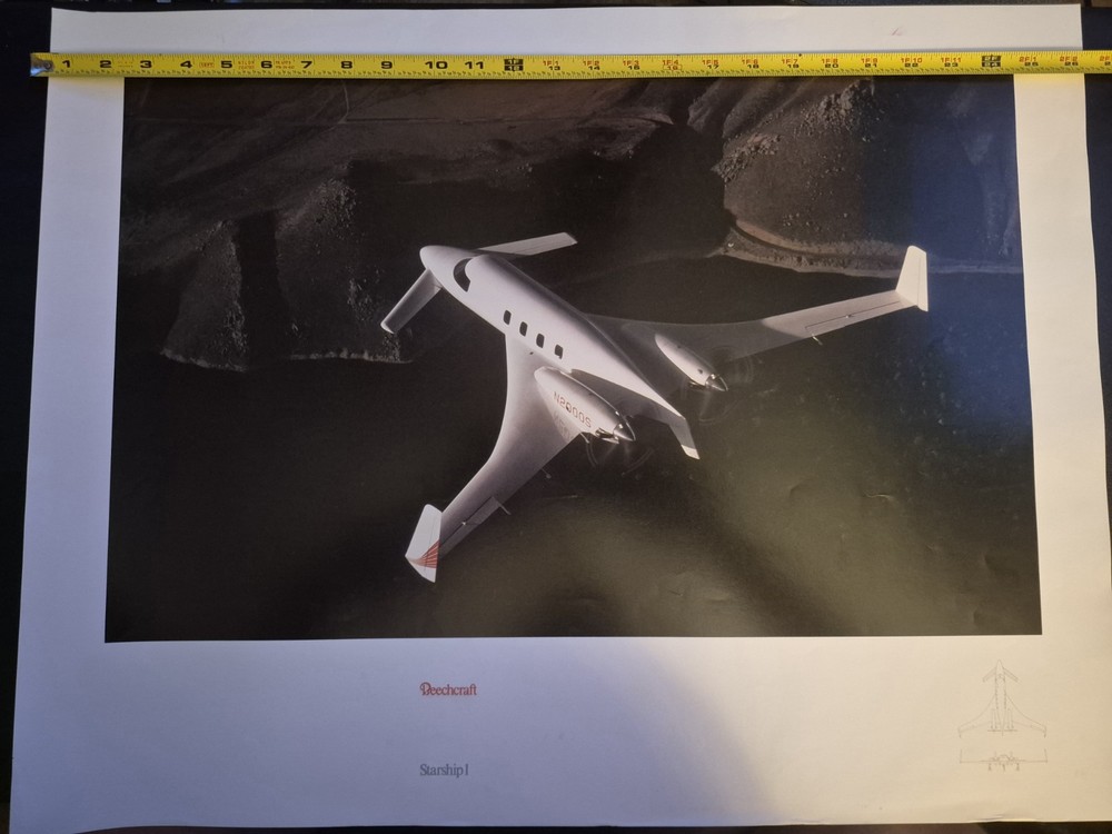 Beechcraft Starship Poster Will Be Professionally Packaged