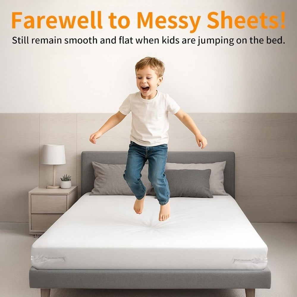 breakdark Bed Sheet Holders for Corners, Adjustable Lock Sheet Holders,...