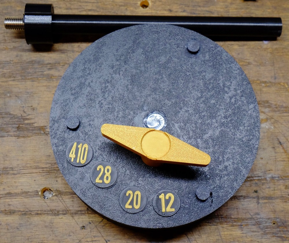 Spolar tool head change storage for Spolar Gold Reloader