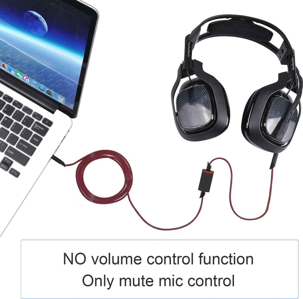 2.0M Replacement Audio Cable Compatible with Astro A40 A40TR Gaming Headset,...
