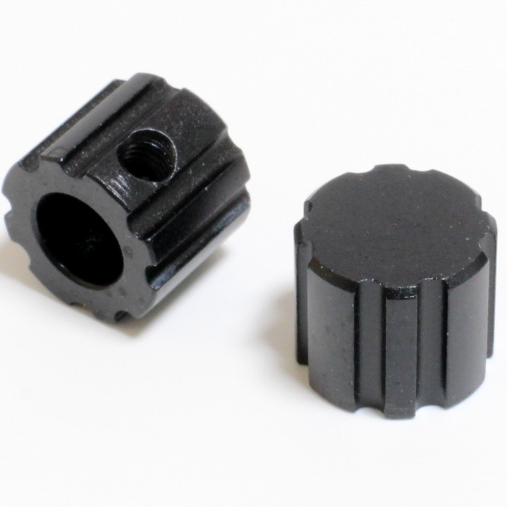 Control Knobs (2ea) Amplifier Volume Tone Guitar Bass 6mm D or round shaft