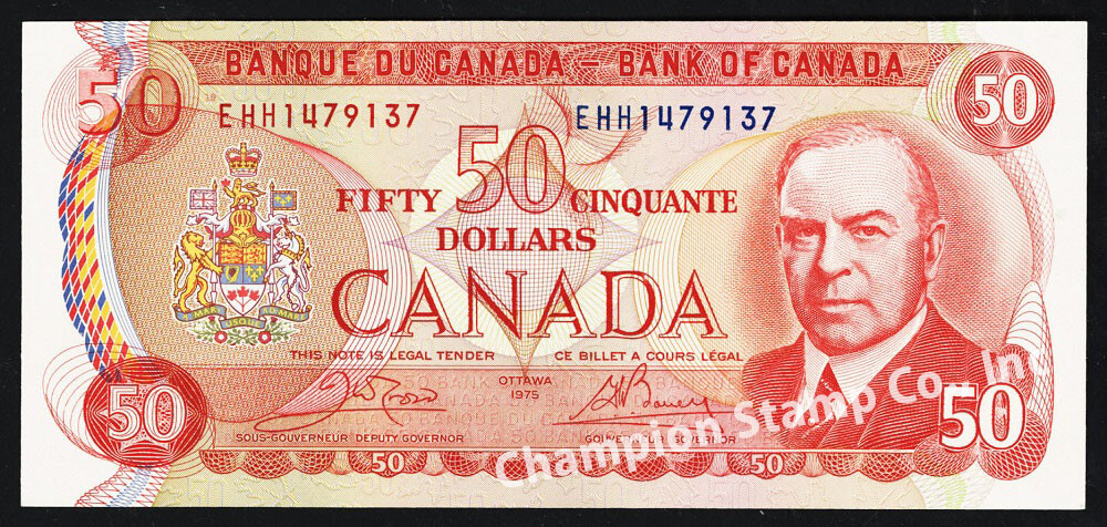 Canada Banknote 50 Dollars Cat No 90b
