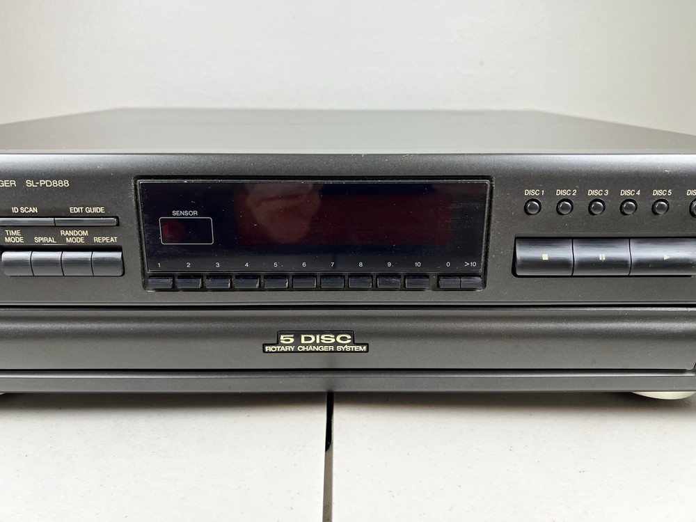 Technics SL-PD888 5 Disc Carousel CD Changer-No Remote-1998-Tested/Working