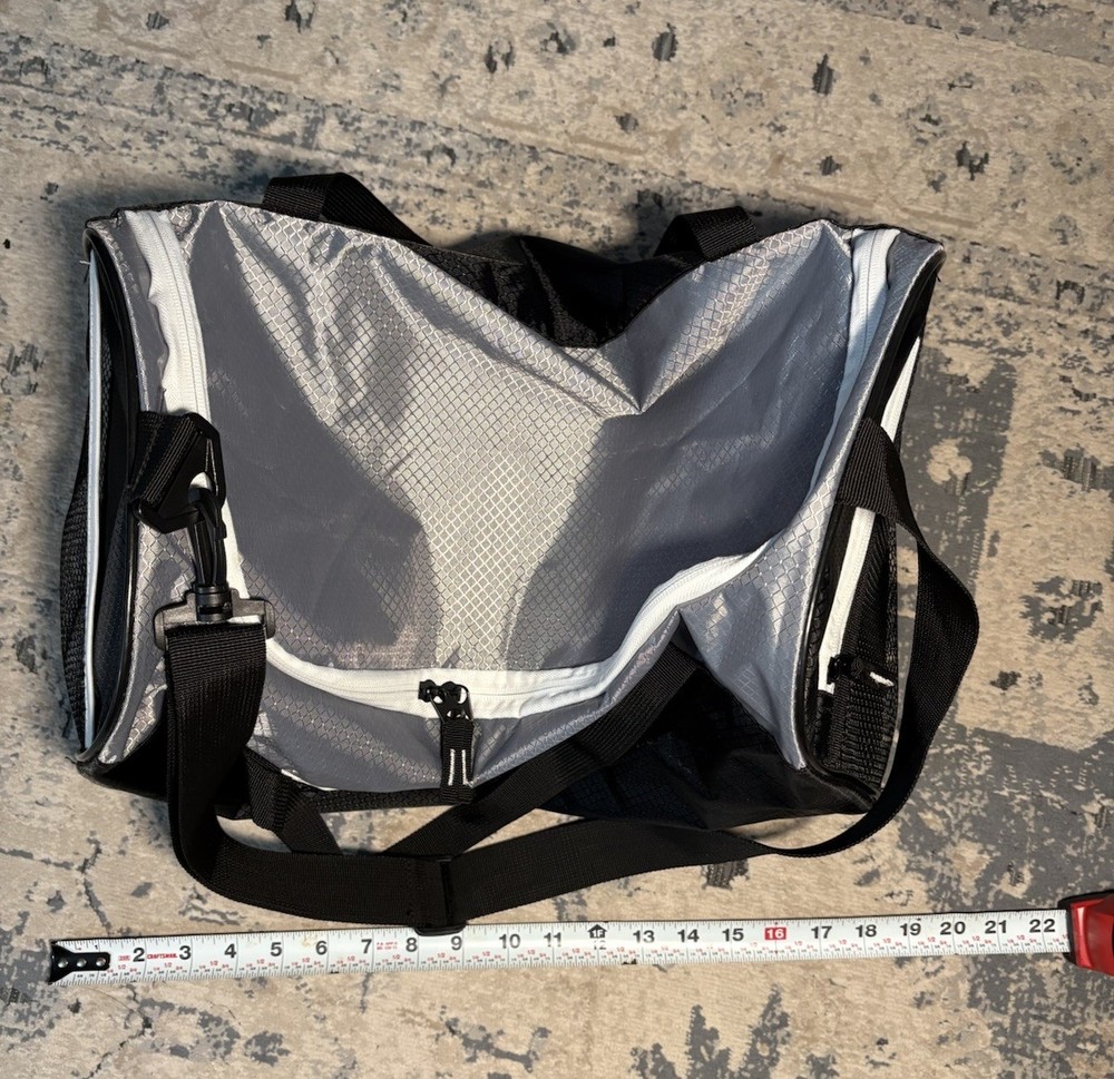 Duffle Bag | Black & Silver | Preowned | Clean | Unknown Brand