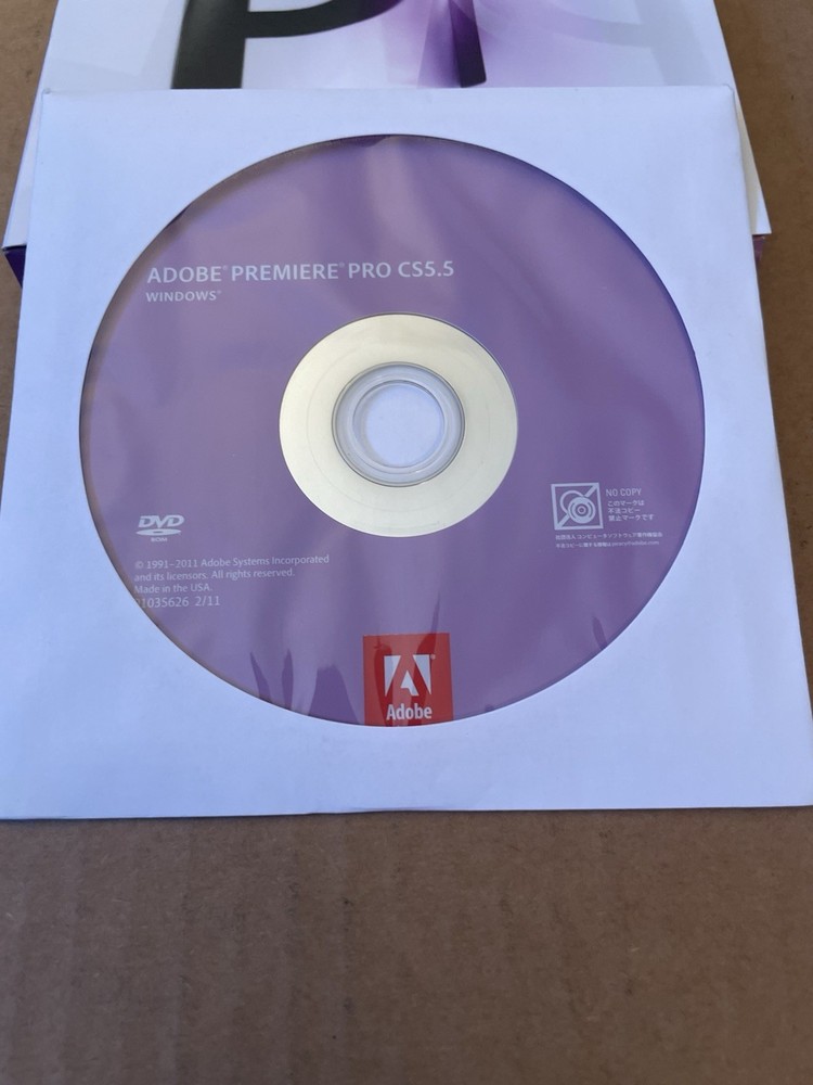 Adobe Premiere Pro CS5.5 for Windows Full Retail Version w/ Serial Number CS5 .5