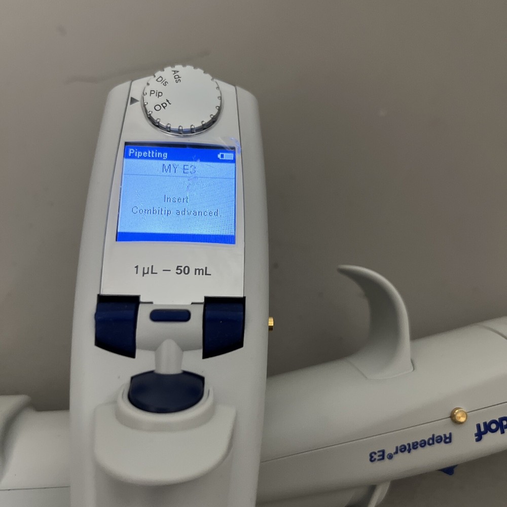 NICE Eppendorf Repeater E3 Electronic Multi-Dispenser Pipette bundle + Charger