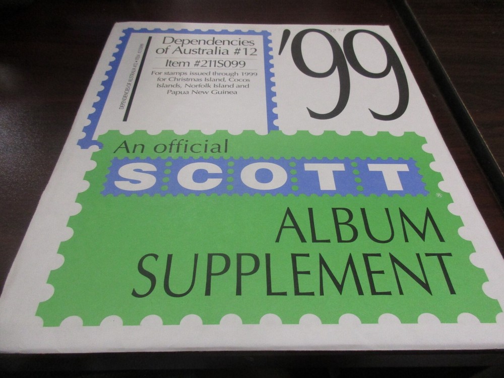 "SCOTT" Dependencies of Australia #12 ,  ALBUM  SUPPLEMENT  W/FREE SHIPPING!!